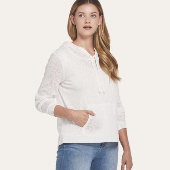 Weatherproof Tops - Weatherproof Women's White Hoodie Pullover Size Medium